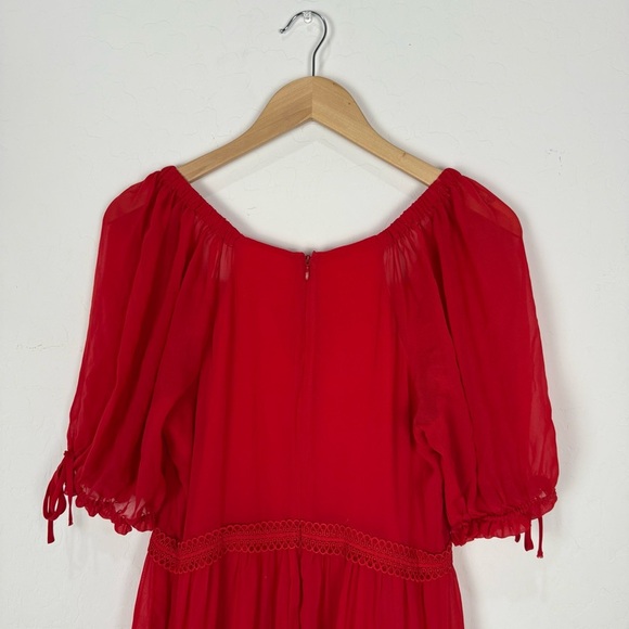Rachel Parcell Red Tiered Sweetheart neckline Dress - Picture 10 of 13